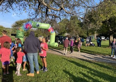 Ciderfest 5K Trail Start and Finish line.