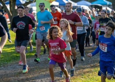 Start of Ciderfest 5K Trail Run - 2023