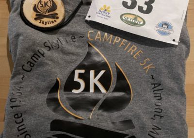 Campfire 5K Shirt, Bib, Finisher Medal