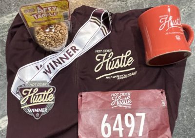 Hot Cider Hustle 5K - Winner Medal, Pull-over, Mug, Carmel Apple and BIB