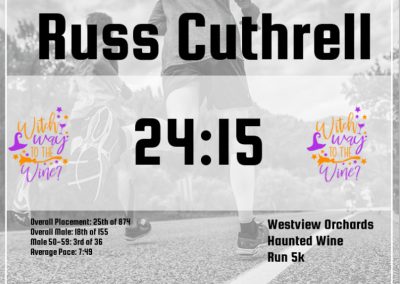 Westview Orchards Haunted 5K Wine Run - My Results