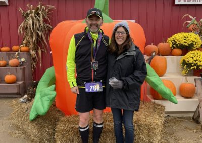 Westview Orchards Haunted 5K Wine Run - Russ and Kathy